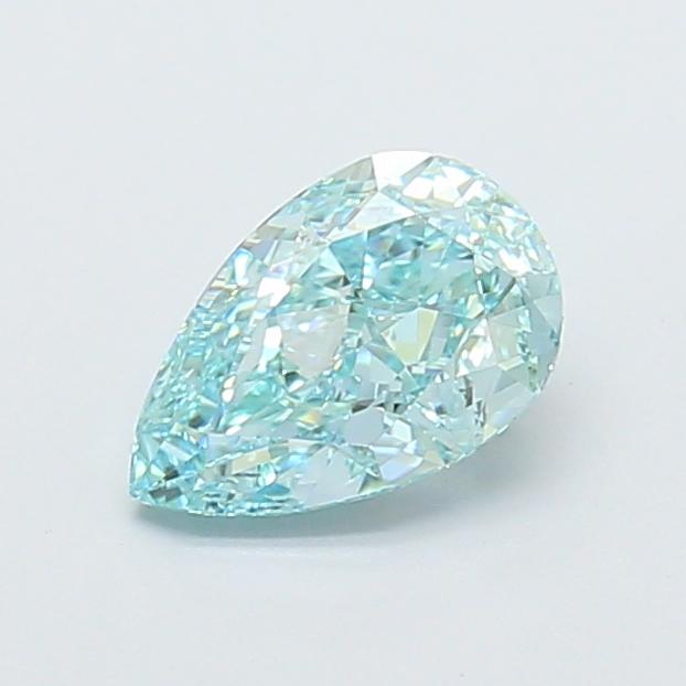 1.22 Ct. Fancy Vivid Green Pear Lab Grown Diamond