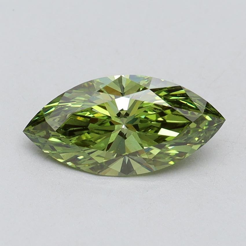 1.04 Ct. Fancy Vivid Green Marquise Lab Grown Diamond