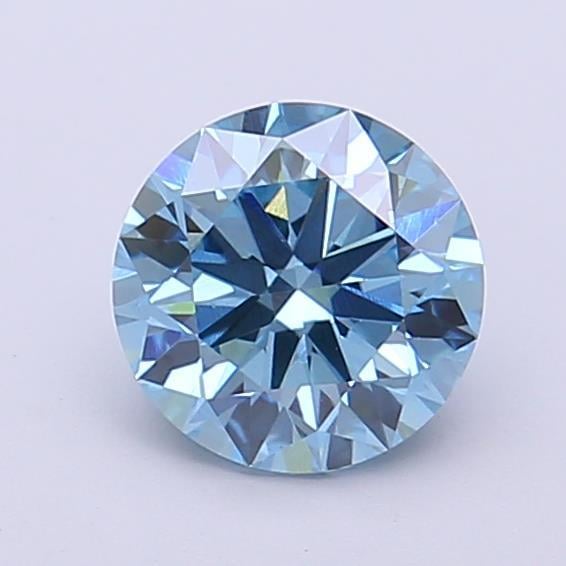 1.02 Ct. Fancy Vivid  Blue Round Lab Grown Diamond