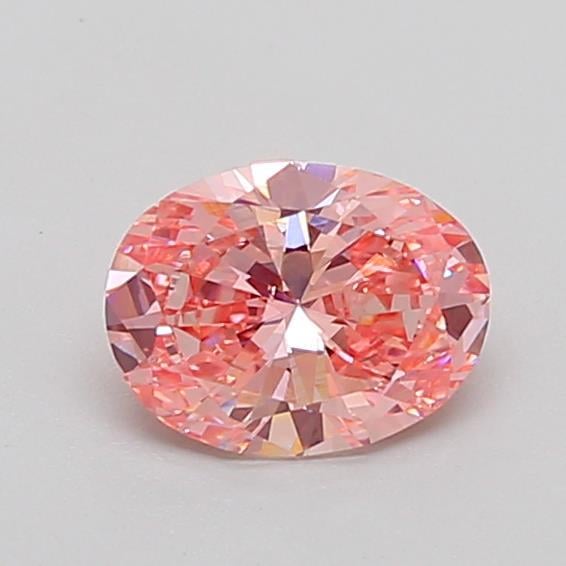 1.04 Ct. Fancy Intense  Pink Oval Lab Grown Diamond
