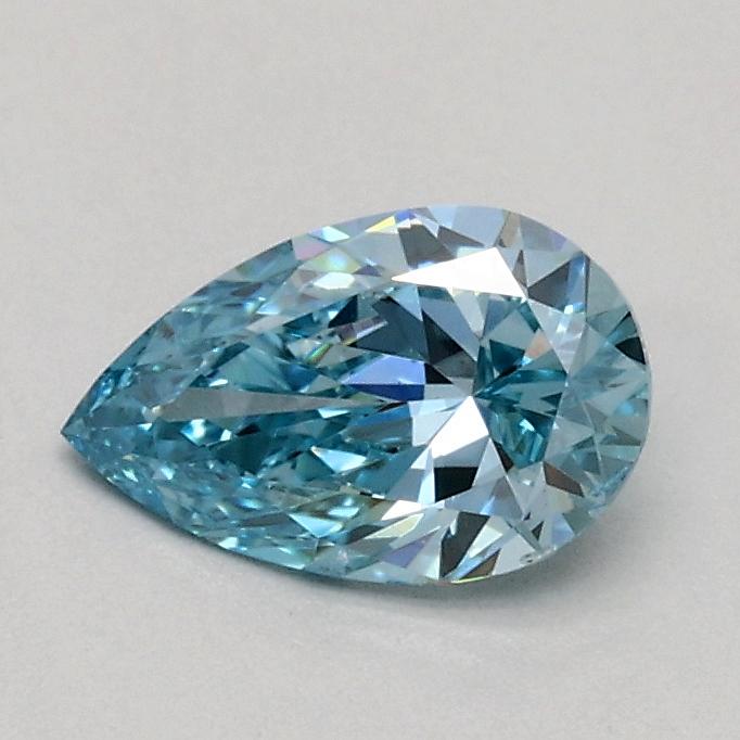 0.43 Ct. Fancy Vivid Blue Pear Lab Grown Diamond
