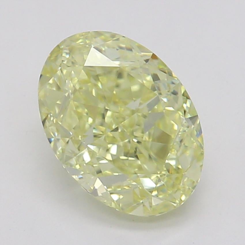 0.81 Ct. Fancy Yellow Oval Diamond