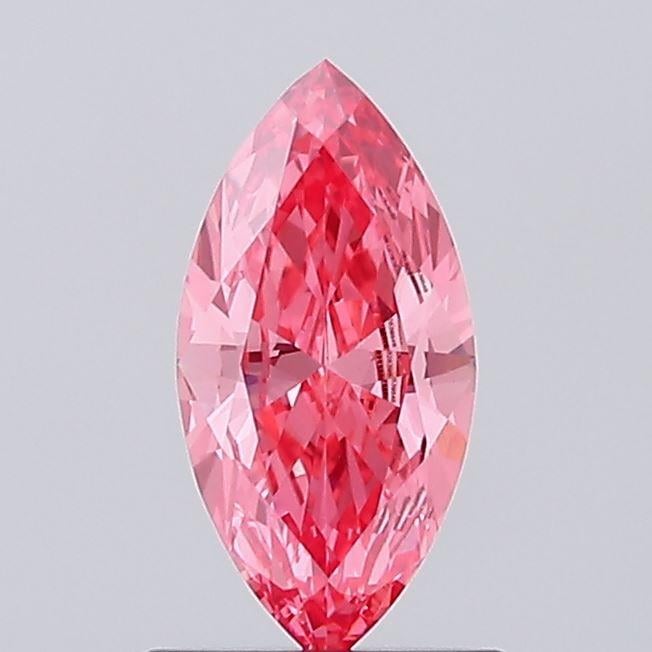 0.64 Ct. Fancy Vivid Pink Marquise Lab Grown Diamond