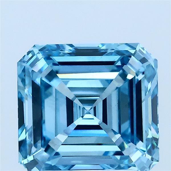 2.00 Ct. Fancy Blue Asscher Lab Grown Diamond