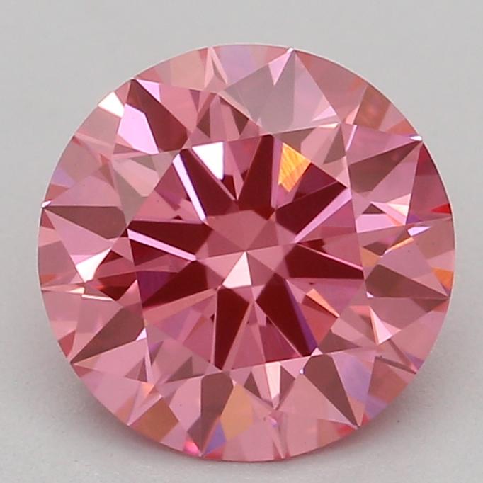 1.06 Ct. Fancy Vivid Pink Round Lab Grown Diamond