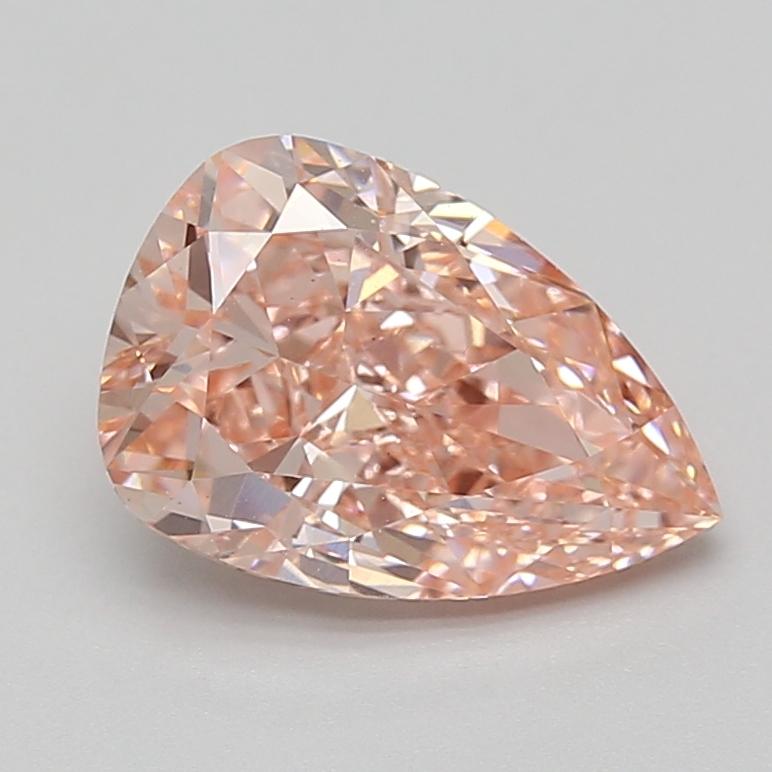 2.76 Ct. Fancy Vivid Pink Pear Lab Grown Diamond