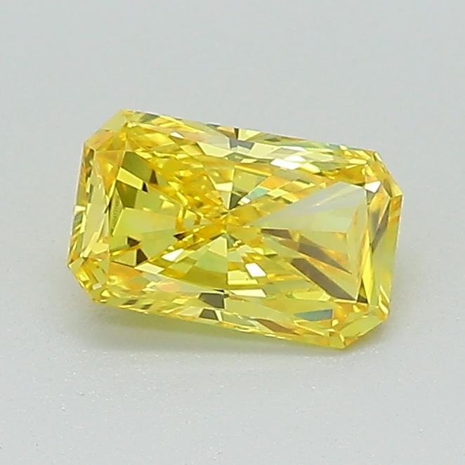 0.60 Ct. Fancy Vivid Yellow Radiant Lab Grown Diamond