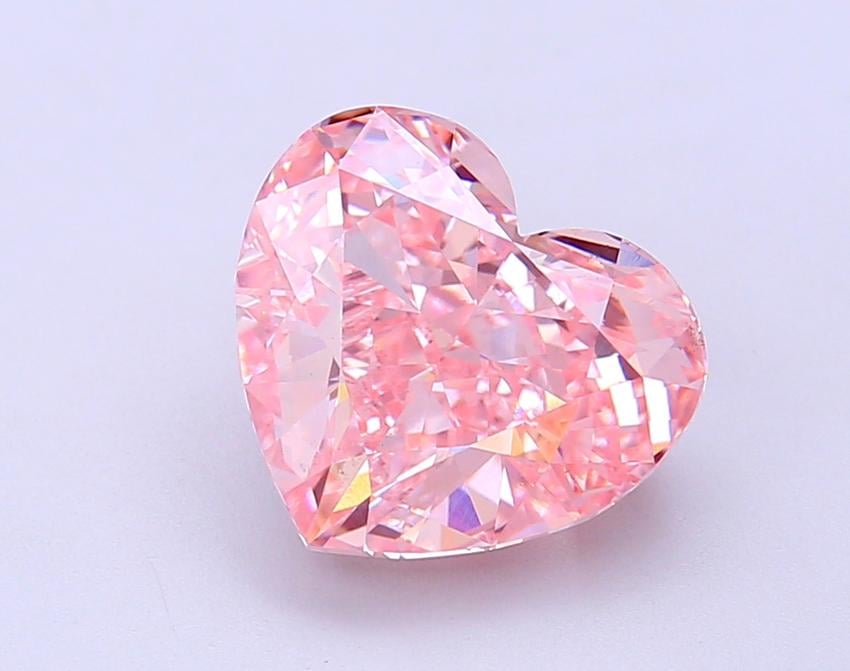 4.00 Ct. Fancy Vivid Pink Heart Lab Grown Diamond