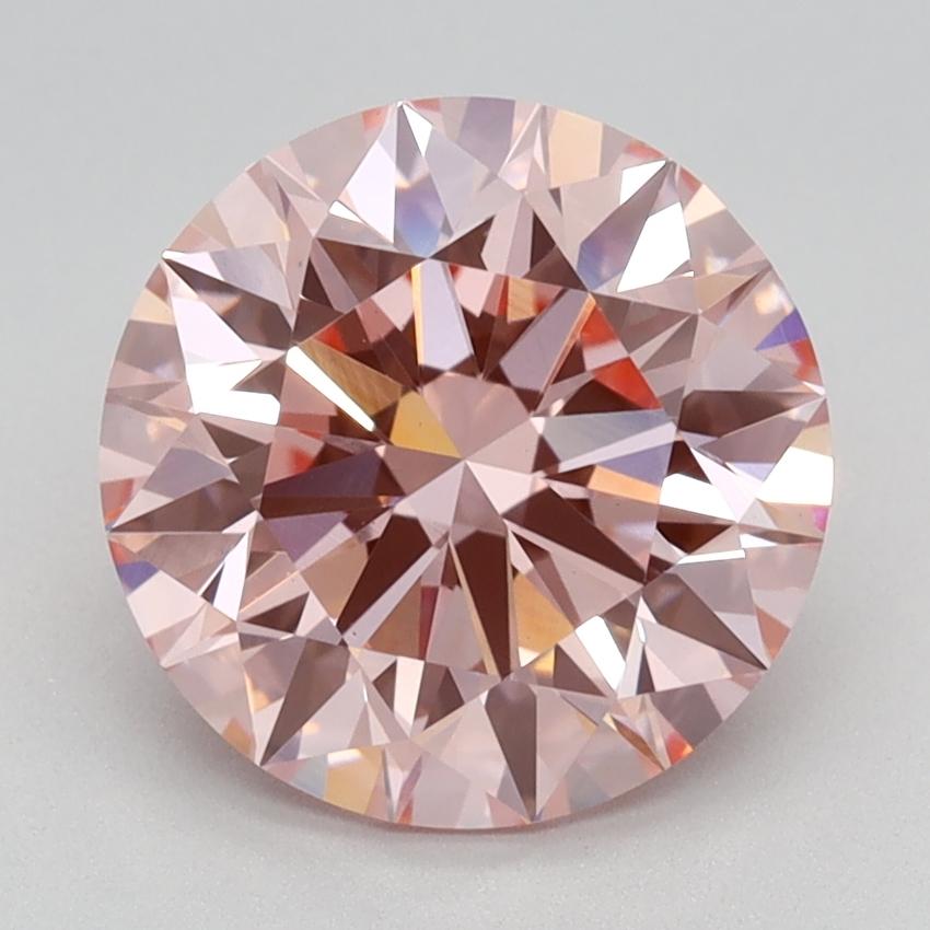 2.31 Ct. Fancy Intense Pink Round Lab Grown Diamond