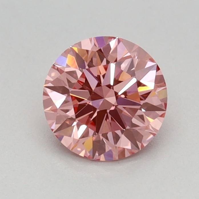 0.55 Ct. Fancy Vivid Pink Round Lab Grown Diamond