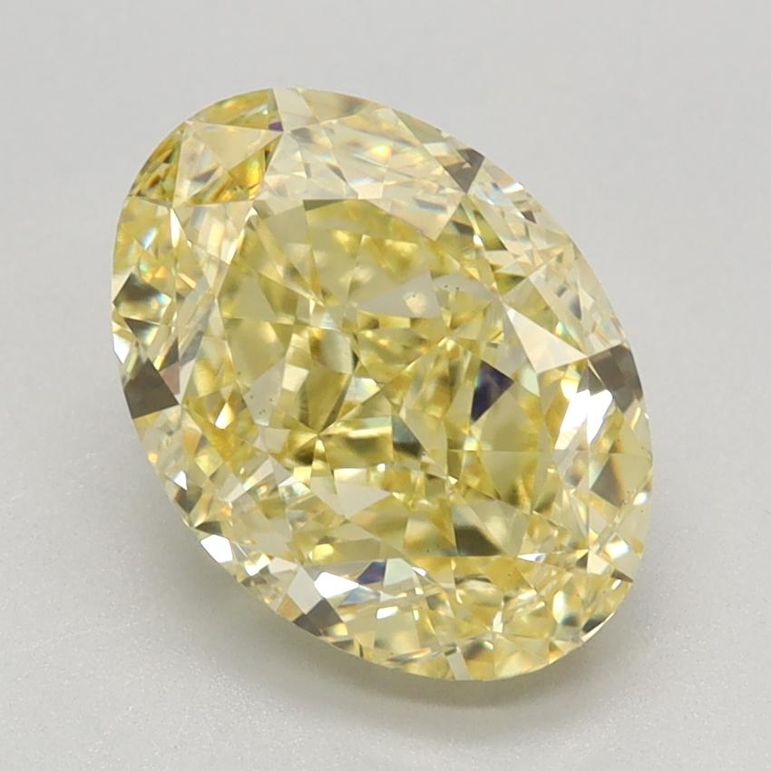 2.49 Ct. Fancy Intense Yellow Oval Lab Grown Diamond