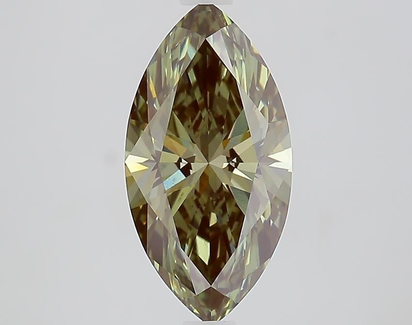 2.17 Ct. Fancy Vivid Green Marquise Lab Grown Diamond