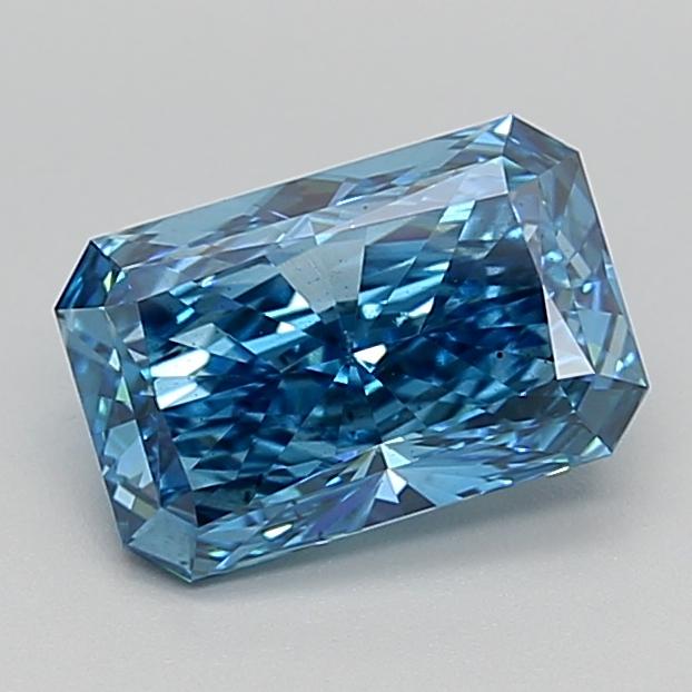 2.01 Ct. Fancy Vivid  Blue Radiant Lab Grown Diamond