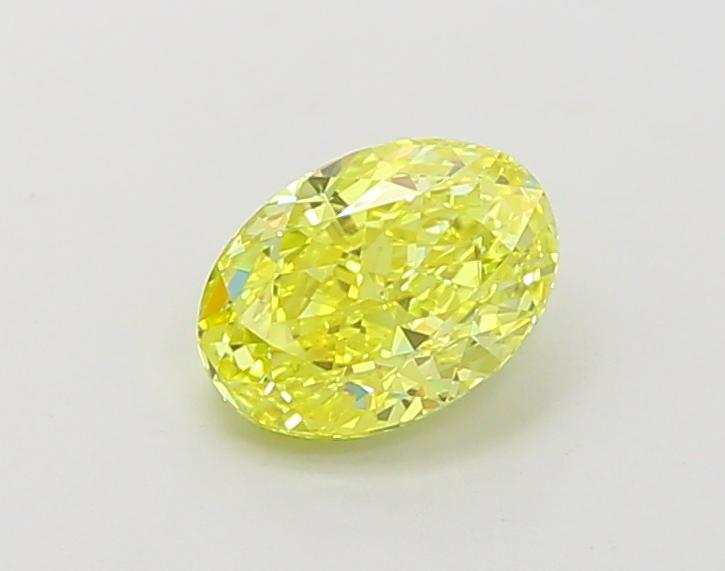 1.01 Ct. Fancy Vivid  Yellow Oval Lab Grown Diamond