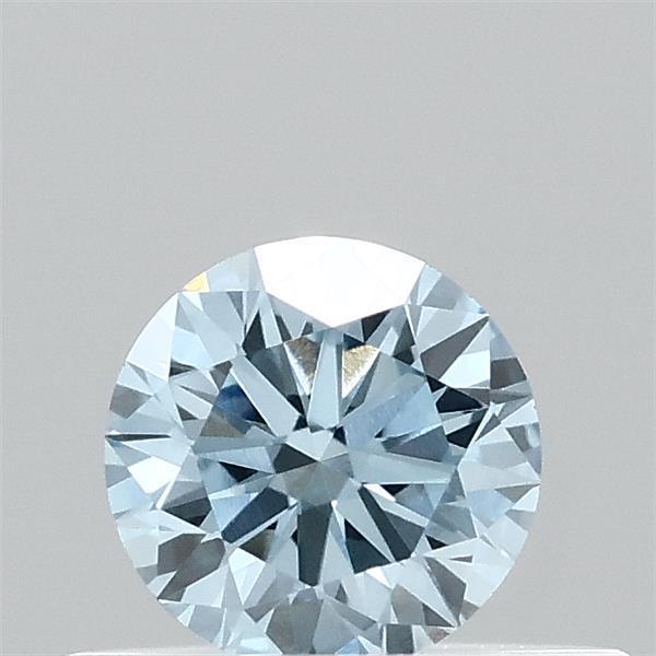 0.33 Ct. Fancy Vivid Blue Round Lab Grown Diamond