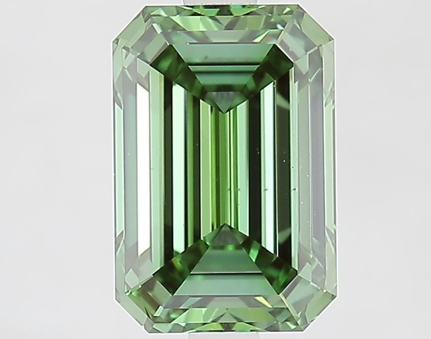 2.65 Ct. Fancy Vivid Green Emerald Lab Grown Diamond