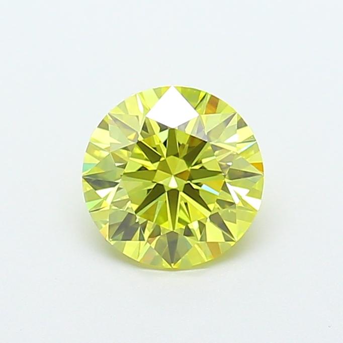 1.35 Ct. Fancy Vivid Yellow Round Lab Grown Diamond