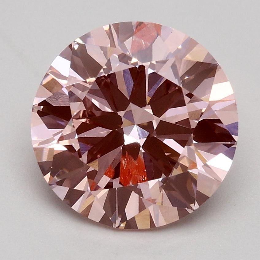 2.00 Ct. Fancy Intense Pink Round Lab Grown Diamond