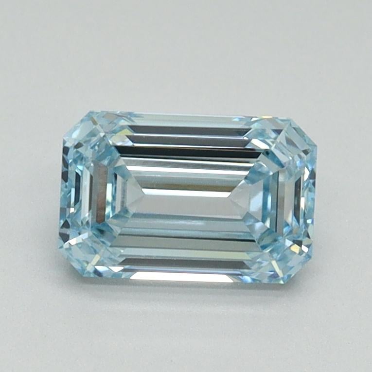 1.00 Ct. Fancy Intense Blue Emerald Lab Grown Diamond