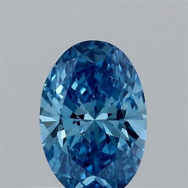 0.34 Ct. Fancy Vivid  Blue Oval Lab Grown Diamond