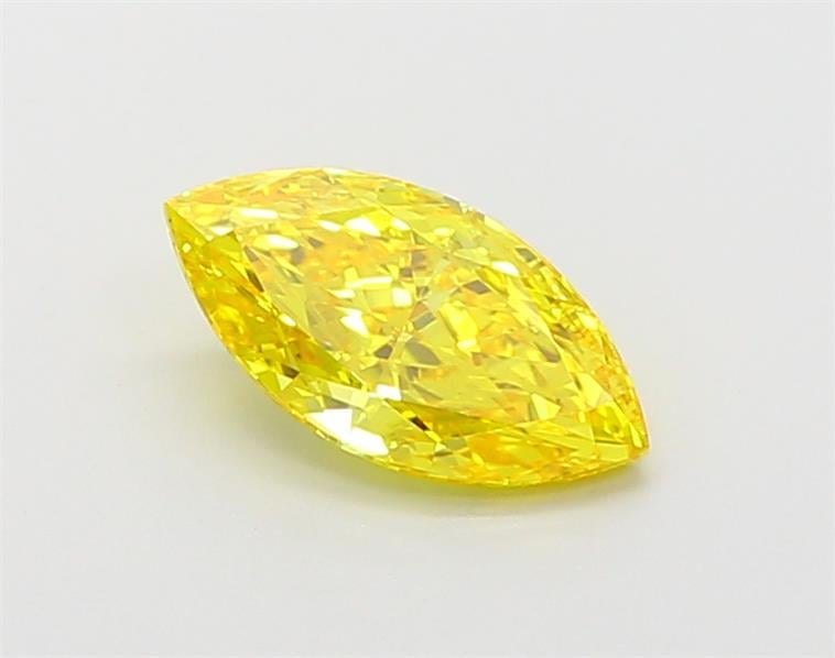 0.99 Ct. Fancy Vivid  Yellow Marquise Lab Grown Diamond