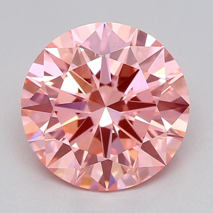 1.05 Ct. Fancy Vivid  Pink Round Lab Grown Diamond