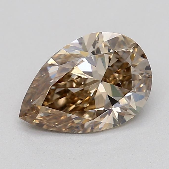 0.48 Ct. Very Light  Brown Pear Lab Grown Diamond