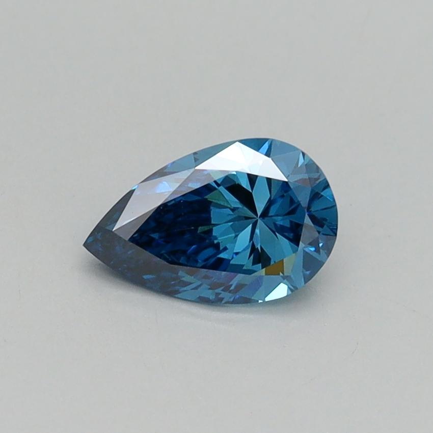 0.54 Ct. Fancy Vivid Blue Pear Lab Grown Diamond