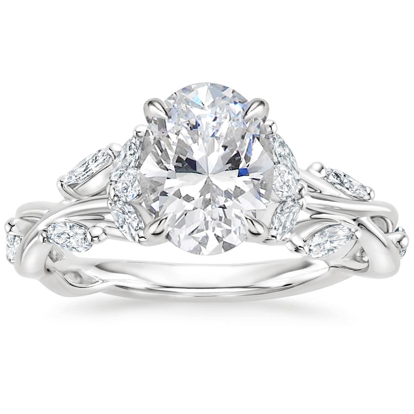 18K White Gold Secret Garden Diamond Ring (1/2 ct. tw.), large top view