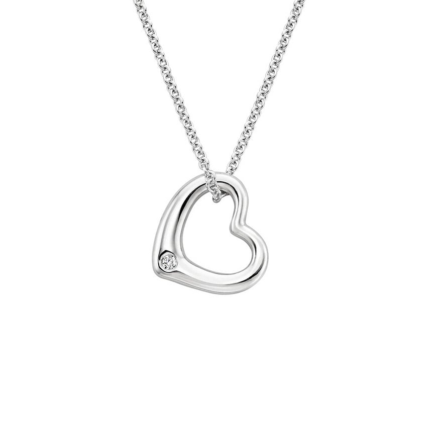 Heart Diamond Necklace Brilliant Earth