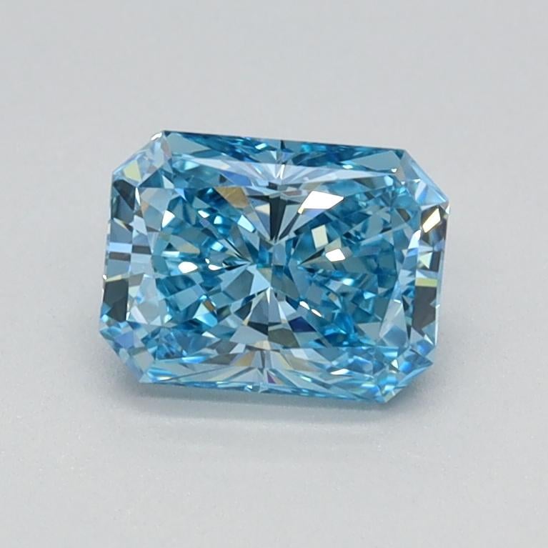 0.69 Ct. Fancy Vivid Blue Radiant Lab Grown Diamond