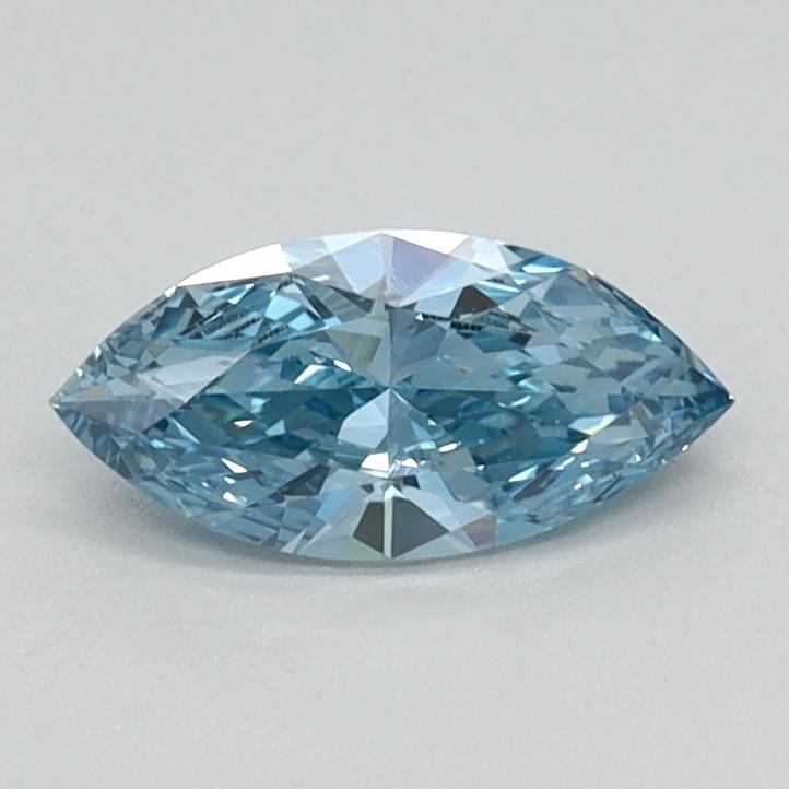 0.33 Ct. Fancy Vivid Blue Marquise Lab Grown Diamond