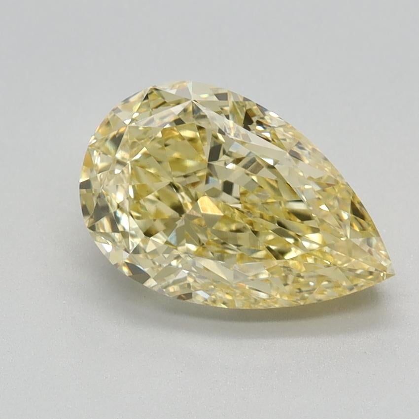 1.69 Ct. Fancy Vivid Yellow Pear Lab Grown Diamond