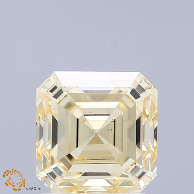 1.91 Ct. Fancy Intense Yellow Asscher Lab Grown Diamond