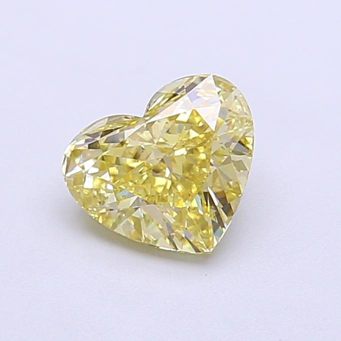 1.01 Ct. Fancy Intense Yellow Heart Lab Grown Diamond