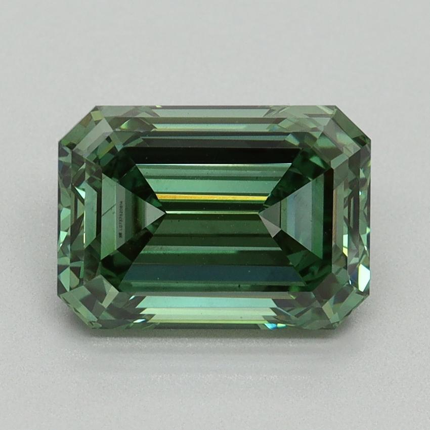 3.02 Ct. Fancy Vivid Green Emerald Lab Grown Diamond