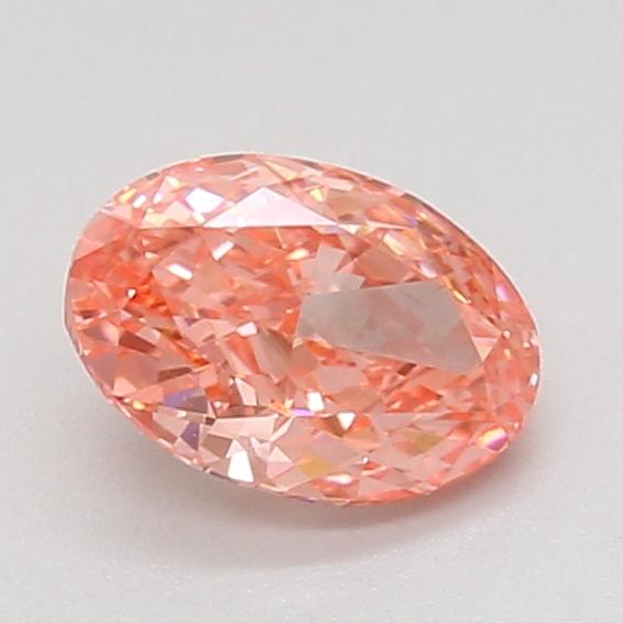 1.07 Ct. Fancy Vivid Pink Oval Lab Grown Diamond