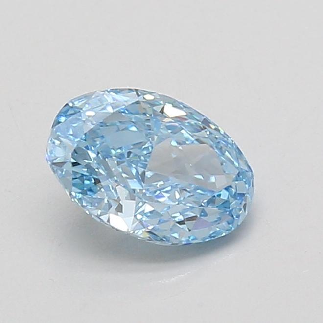 1.03 Ct. Fancy Vivid Blue Oval Lab Grown Diamond