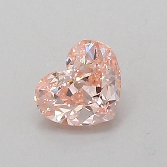 0.52 Ct. Fancy Intense Pink Heart Lab Grown Diamond