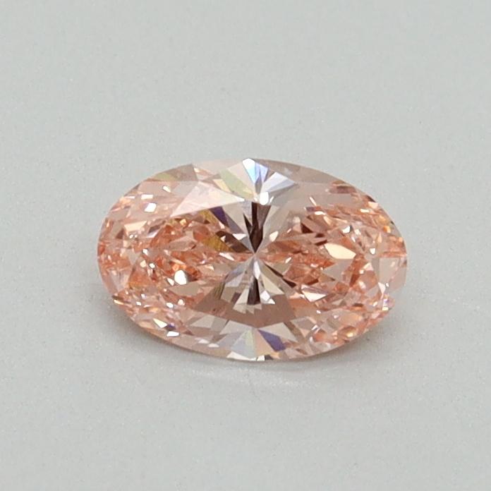 0.35 Ct. Fancy Vivid Pink Oval Lab Grown Diamond