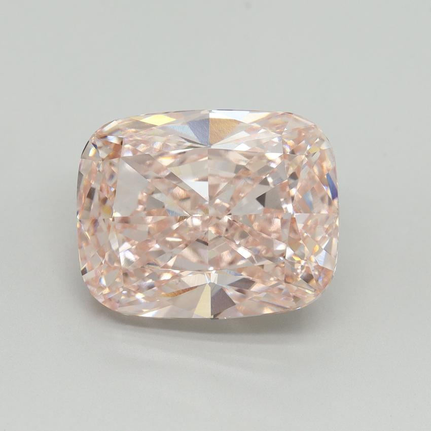 10.64 Ct. Fancy Intense Pink Cushion Lab Grown Diamond