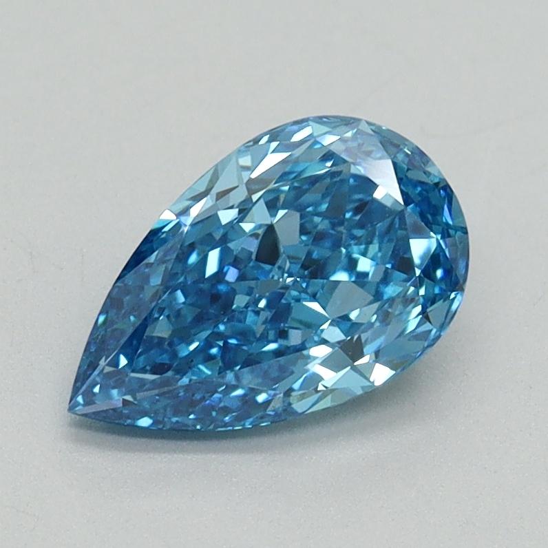 1.03 Ct. Fancy Vivid Blue Pear Lab Grown Diamond
