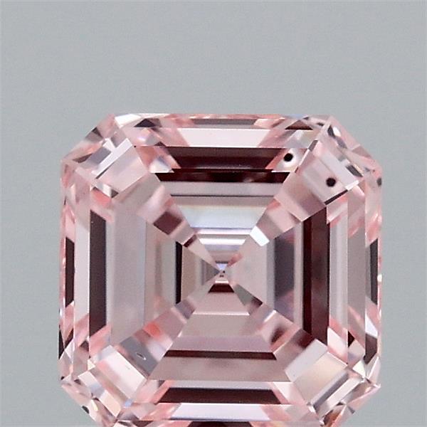 1.42 Ct. Fancy Intense  Pink Asscher Lab Grown Diamond