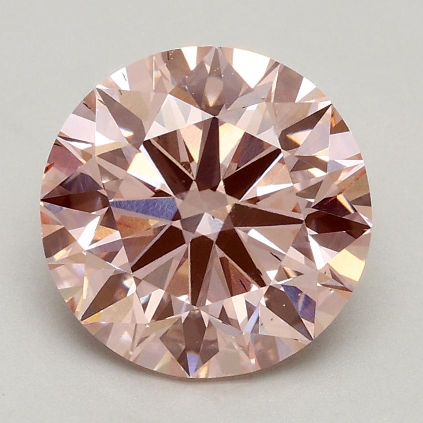 2.00 Ct. Fancy Intense Pink Round Lab Grown Diamond