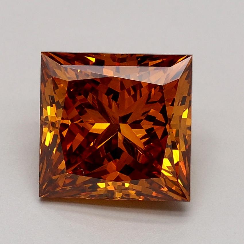 2.02 Ct. Fancy Deep Orange Princess Lab Grown Diamond