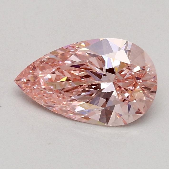 0.52 Ct. Fancy Intense Pink Pear Lab Grown Diamond