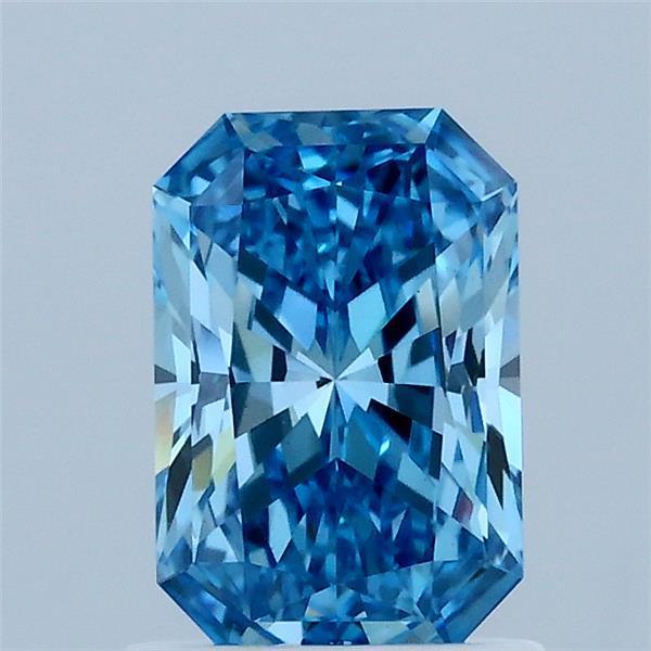 1.07 Ct. Fancy Vivid Blue Radiant Lab Grown Diamond