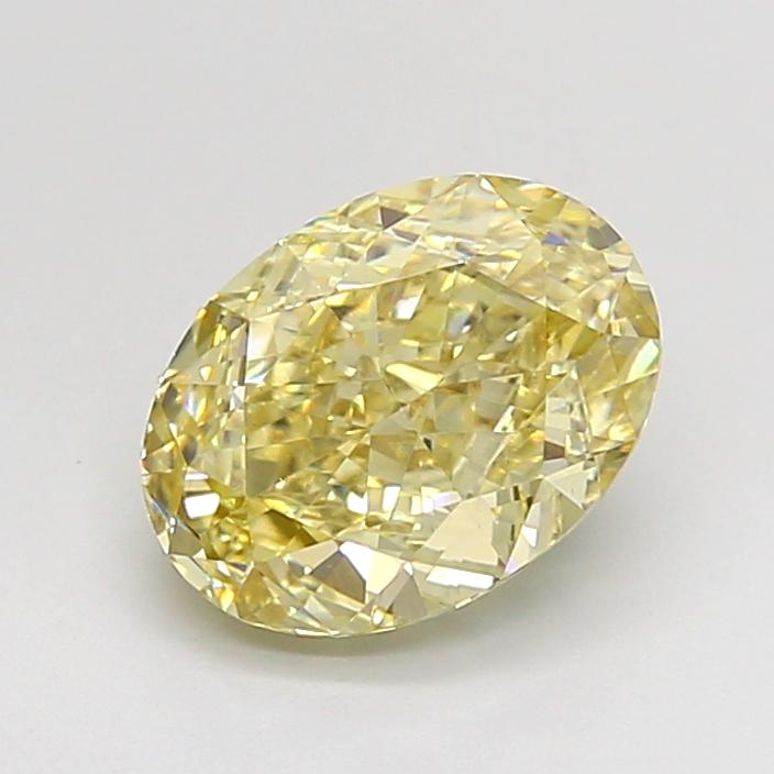 2.07 Ct. Fancy Yellow Oval Lab Grown Diamond