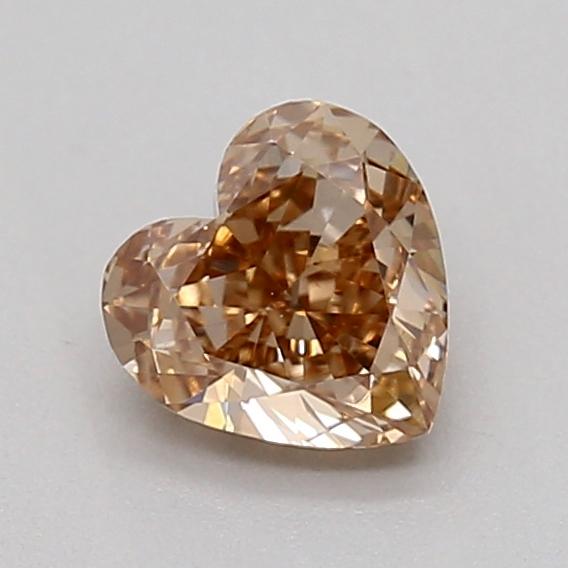 0.30 Ct. Light  Brown Heart Lab Grown Diamond