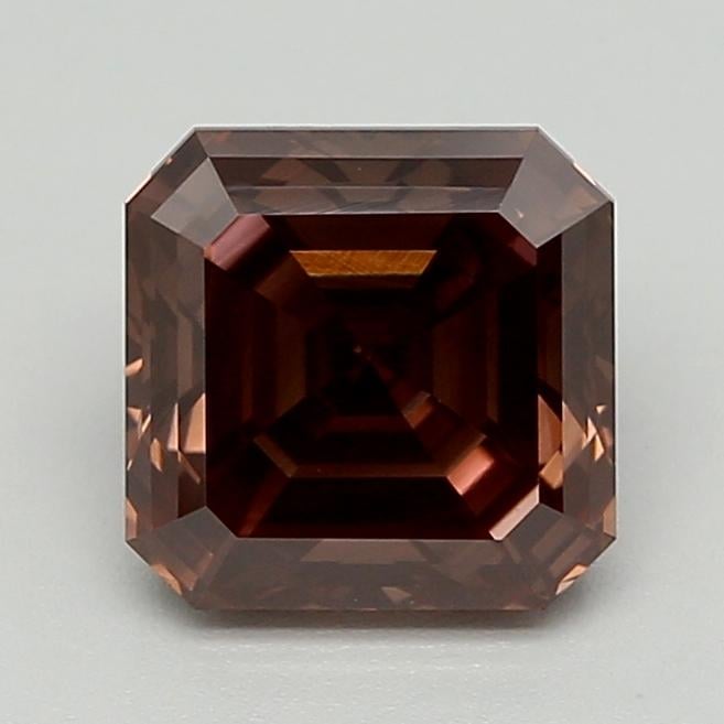 1.38 Ct. Fancy Deep Pink Brown Asscher Lab Grown Diamond